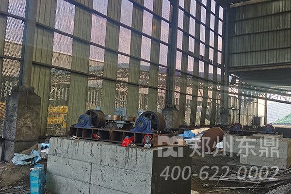 內蒙古煤泥烘干機設備基礎項目建設現場實拍