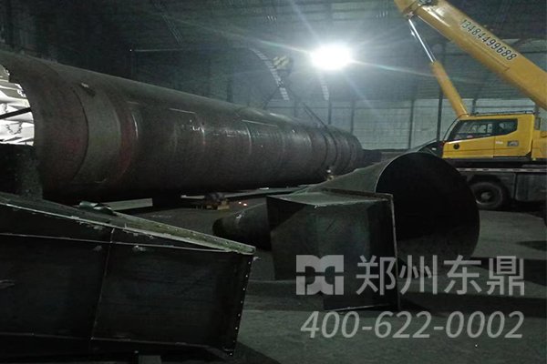 陜西彬縣1500噸煤泥烘干機設備項目安裝現(xiàn)場