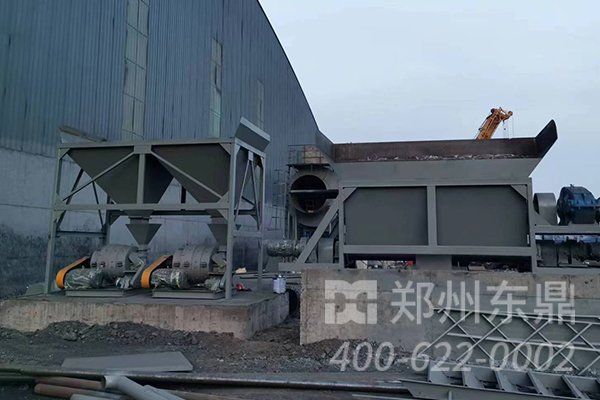 山西朔州煤泥烘干機項目安裝現場